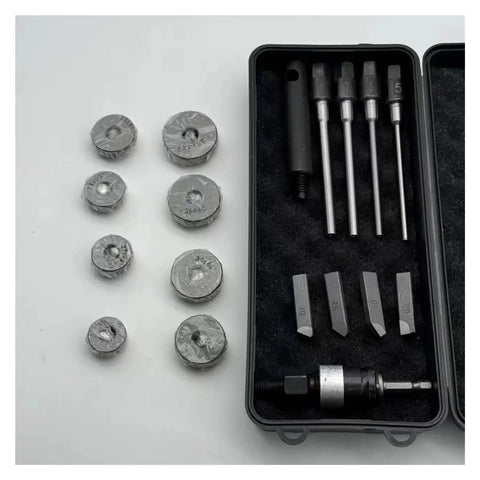 Durable 24-38mm Valve Seat Reamer Kit For Cars And Bikes Fixes Engine Valves 30/45/60/90 Degrees Grinding Wheel Tool Set open case
