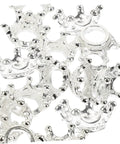 Silver alloy crown-shaped charms for jewelry. 60 Pcs Crown Charms For Jewelry Making Tiara Pendants Alloy Crowns Beads Ideal For Earrings.