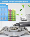 All In One Watch Repair Kit With 60 Batteries And 26 Tools for battery replacement and maintenance