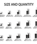 Size and quantity details of 432 Piece All In One Must Have Nylon Hex Standoff Kit For PCBs And Motherboards With M2.5 M3 M4.