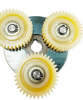 Beefed-Up 36T Nylon Planetary Gear Clutch Kit With Left Cable Exit For 500W To 1000W E Bike Hub Motors, Quiet 200 Nm Torque