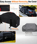 Super Durable Waterproof Winch Cover With Zipper showing easy access zippered design for 8000 to 13500 lb electric winches.