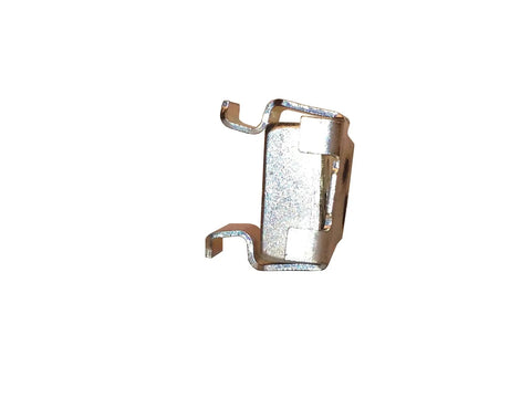Top Shelf 12-24 Zinc Cage Nuts 100 Count Snap In Square Hole Rack Hardware side view with zinc plating for secure installation.