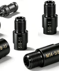 4 Piece Angle Grinder To Die Grinder Adapter Kit Converts M10 And M14 Grinders To 5/8-11 Threads Includes 1/4 Inch And 1/8 Inch Collet Adapters Versatile Attachment Converter For Diy Projects And Workshop Tasks