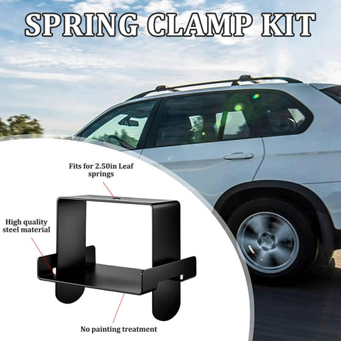 Heavy Duty Leaf Spring Clamps Kit 4 Pcs Stainless Steel Locks Up To 2.5 Inches Wide Secure Stabilizer For Cars And Trucks Stops Squeaks And Enhances Handling Smooth Ride on SUV leaf springs