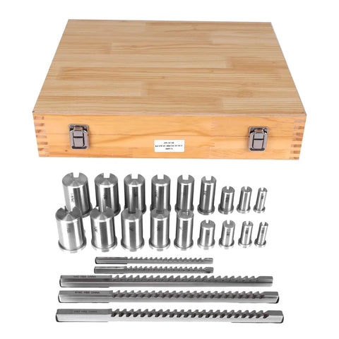 Keyway Broach Kit For Metalworking Pro Grade Rectangular Broaching Set With 5 Broaches 18 Bushings 7 Shims And 30 Pieces