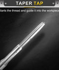 Pro Grade Heavy Duty M2.2 X 0.45 Metric Thread Taper Tap built from high speed steel, designed for accurate threading.