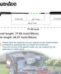Diagram of Must Have Brake Cable 133-1998 For Toro Timemaster 30 Inch Lawn Mower Blade Engagement Replacement with length details