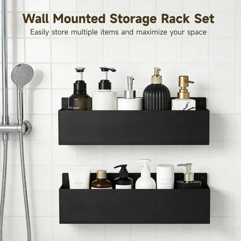 Two Pack Magnetic Storage Can Holder Set For Desk Or Wall Mount, Space Saving Metal Organizer in bathroom