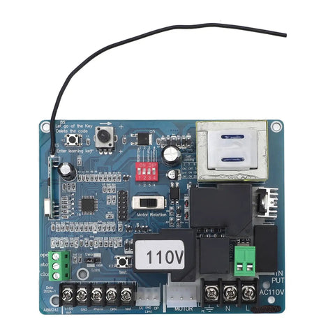 110V Sliding Gate Opener Main Board With Remote Controllers, Sensitive Gate Motor Control Board, Easy Install