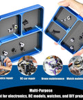 Magnetic Screw Organizer Tray for RC Models, Electronics and Phone Repair with 3 compartments holding screws and bolts