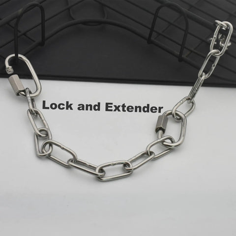 Heavy Duty 304 Stainless Steel Chain Three Thirty Second Inch By Five Feet With Welded Closed Links And Dual Locking Carabiner Hooks