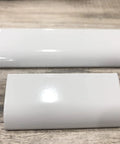Six Pack White Arc Surface Drawer Pulls For Furniture Cabinets Edge Mount Hidden Cabinet Handles with smooth finish
