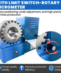 110V Electric Hydraulic Hose Crimper Kit With 9 Die Set And Limit Switch For Automotive, Farm Gear And Industrial Hoses