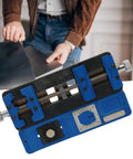 Aluminum Alloy Motherboard Repair Fixture Adjustable Multifunctional PCB Fixing Holder for clamping, front view.