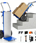 Heavy Duty Electric Stair Climbing Dolly, 1300W Powered Hand Truck With 900 Lb Capacity, maneuvering boxes up stairs.
