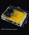 Hands On Soldering Game Kit With Five Retro Classics In An Acrylic Case, USB Cable And Battery Box, Big 12mm Buttons