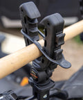 Rhino Grip XL Rack And Handlebar Mount for ATV and E Bike holds up to 15 lbs with rubber over molded nylon straps