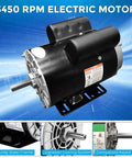 Heavy Duty 5HP Air Compressor Motor 230V Single Phase 56 Frame Electric Motor With FiveEighths Inch Keyed Shaft for Pumps Blowers.