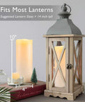 Lit 10 Inch Outdoor Flameless Candles With Remote And Timer, Waterproof LED Pillar Candles For Lanterns And Porch in lantern
