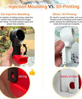 Injection molding vs 3D-printing comparison for "No Mess Drill Dust Collector For Clean Walls And Floors The Must Have Dust Box Design"