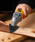 Using Beefy Heavy Duty Oscillating Tool Sanding Pads Kit With Carbon Steel Backing, sanding wood surface