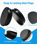 Top Quality 126 Piece Silicone Plug Assortment Kit With Nine Sizes Covers All Your Round Hole Needs Including 3mm To 1 Inch For DIY And Home Repair Projects In Black Rubber, black silicone hole plug with smooth surface