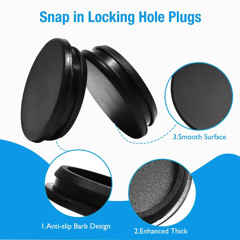 Top Quality 126 Piece Silicone Plug Assortment Kit With Nine Sizes Covers All Your Round Hole Needs Including 3mm To 1 Inch For DIY And Home Repair Projects In Black Rubber, black silicone hole plug with smooth surface