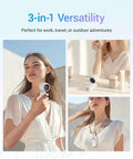 High Speed Portable Handheld Turbo Fan USB Rechargeable Pocket Fan For Travel Outdoor Home Office Use Cool On The Go Great Gift