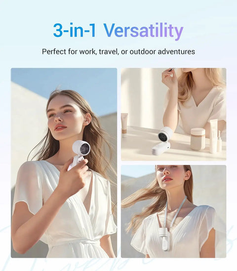 High Speed Portable Handheld Turbo Fan USB Rechargeable Pocket Fan For Travel Outdoor Home Office Use Cool On The Go Great Gift