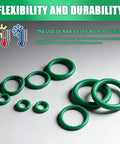 270 Piece AC O Ring Kit With 18 Sizes And Oil Resistant Rubber O Rings For Car AC Compressor Sealing, Pro Grade Tools