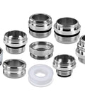 Brass Faucet Adapter Kit With Male And Female Adapters For Kitchen Sink To Garden Hose Water Filter Dishwasher And Standard Hose Diverter