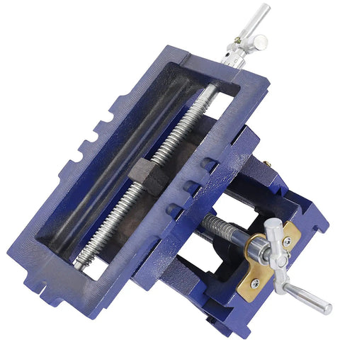Six Inch Cross Slide Vise For Drill Press And Benchtop Milling Boasts Smooth XY Motion Tough As Nails Cast Iron Body top view