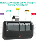 Universal Garage Door Opener Remote For 1993 To Present Compatible With Chamberlain And Craftsman Openers, front view