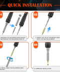 Quick installation guide for Heavy Duty M3 Brass Knurled Threaded Inserts And Hex Socket Cap Bolts Assortment Kit.