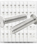 316 Stainless Button Socket Head Cap Screw Kit Bagged Assortment With 1585 Pieces Durable Silver Finish