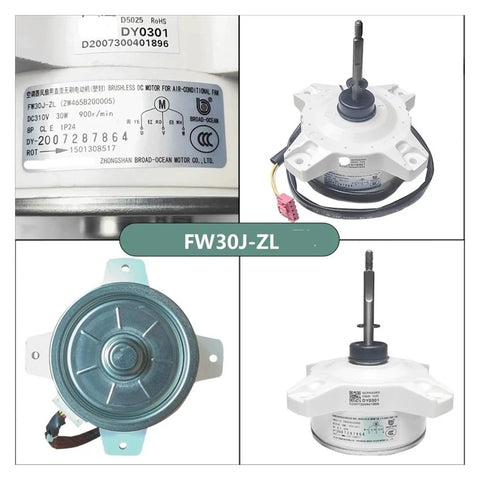 Gree Compatible DC Brushless External Fan Motor FW30J-ZL ZWS30-J 310V For Variable Frequency Air Conditioners, detailed view