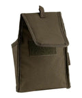 Fastener Tool Pouch With FlapFit Series 2 Exterior Long Handled Tool Loop Brown Green Heavy Duty Worksite Organizer