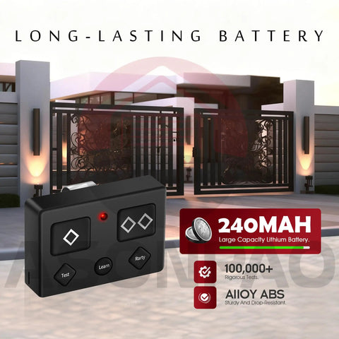 2 Pack 5 Button Gate Opener Remote Transmitter Long Range Up To 1000 Feet No Aim Needed With Wide Compatibility For DS1U DD2U