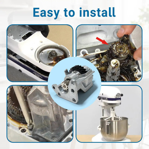 Heavy Duty Worm Gear And Bracket Kit For Stand Mixers That Delivers Real Torque And Rock Solid Stability Replaces Plastic Gears