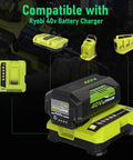 40V Lithium Battery Replacement 7500mAh High Capacity for Cordless Tools Beefed Up Runtime Long Lasting Power with charger