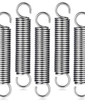 Durable Stainless Steel Extension Springs With Dual Hook Ends, 2 Inch Length, 0.35 Inch Outer Diameter, Great For Hobby DIY Crafts, Quick