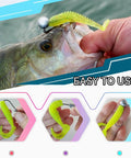 25 Pack 3/16 Oz Barb Jig Head Hooks With Knockout Sharp Blood Grooved Points And Heavy Duty Carbon Stainless Steel seen with fish and lure