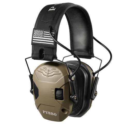 NRR 23dB Shooting Earmuffs With Gel Ear Pads Slim Profile Range Ready Noise Reduction And Sound Amplification For Gun Range And Hunting Built For All Day Comfort Brown
