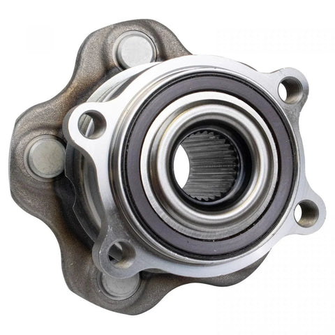 Close-up of Rear Wheel Hub And Bearing Assembly For Nissan Altima 2019-2021 And Pathfinder 2022 AWD Left And Right Side Direct Fit Replacement 43202-5NA0B With Smooth Rotation And Improved Handling
