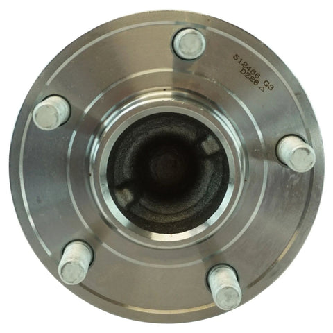 Top view of Rear Left And Right Wheel Bearing And Hub Assembly Set For Ford Focus 2013 Through 2018 2 Piece Without Active Park Assist