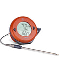 Cayenne Pepper Red DOT Alarm Thermometer For Chefs One Touch Temperature Target Quick Reliable Kitchen Probe For Grilling And BBQ