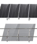 Heavy Duty Adjustable Ground Mount Bracket Kit For Solar Panels, Multi-Piece System That Fits 2x400W, 3x300W, Or 4x200W Panels