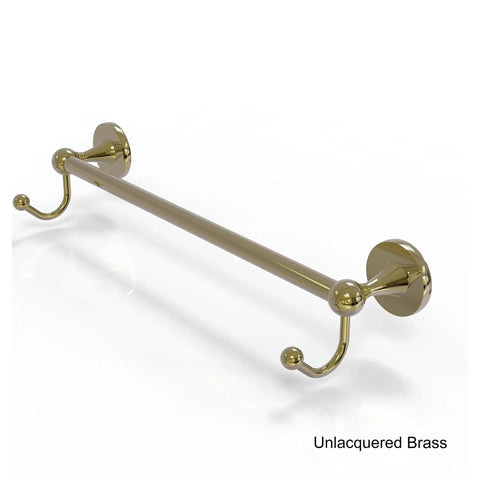Shadwell Collection 30 Inch Towel Bar With Integrated Hooks In Antique Bronze, Solid Brass Build, Sleek No-Fuss Mounting