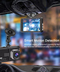 3 Inch 1080P High Definition Dash Cam For Cars With 24 Hour Recording And 170 Degree Wide Angle View Crystal Clear Night Vision G Sensor